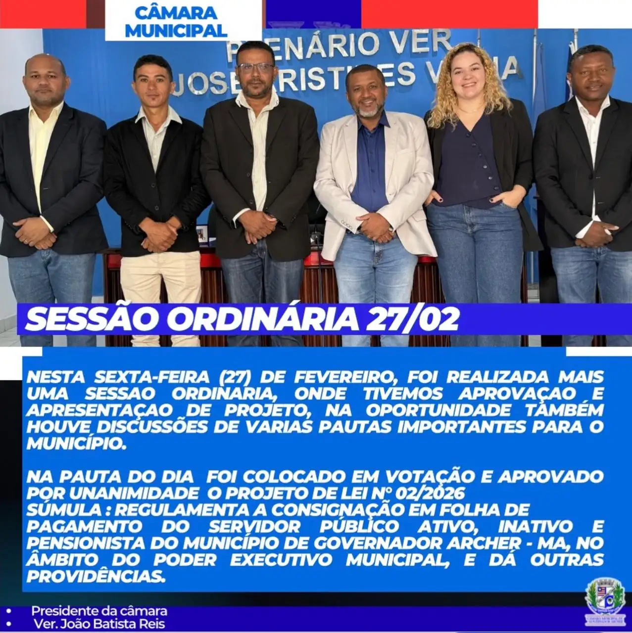 Sessão Ordinária