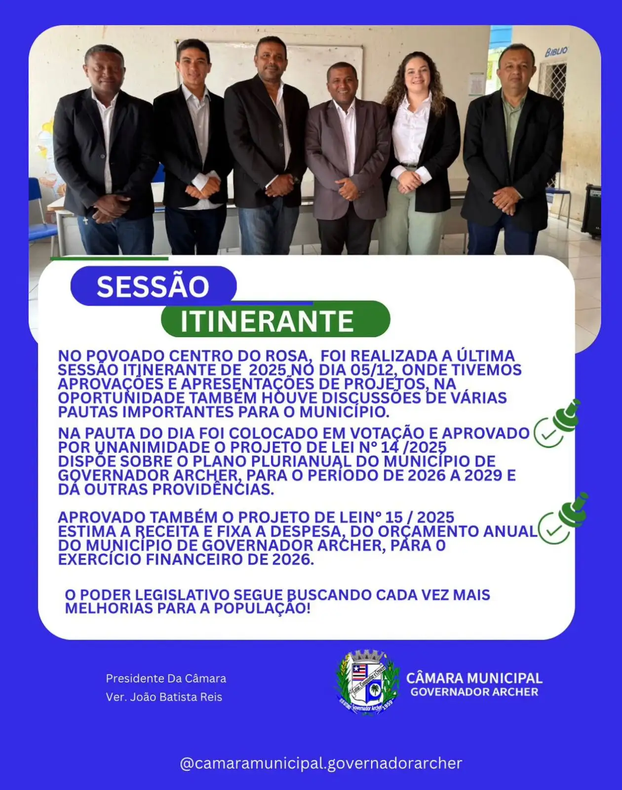 Sessão Itinerante