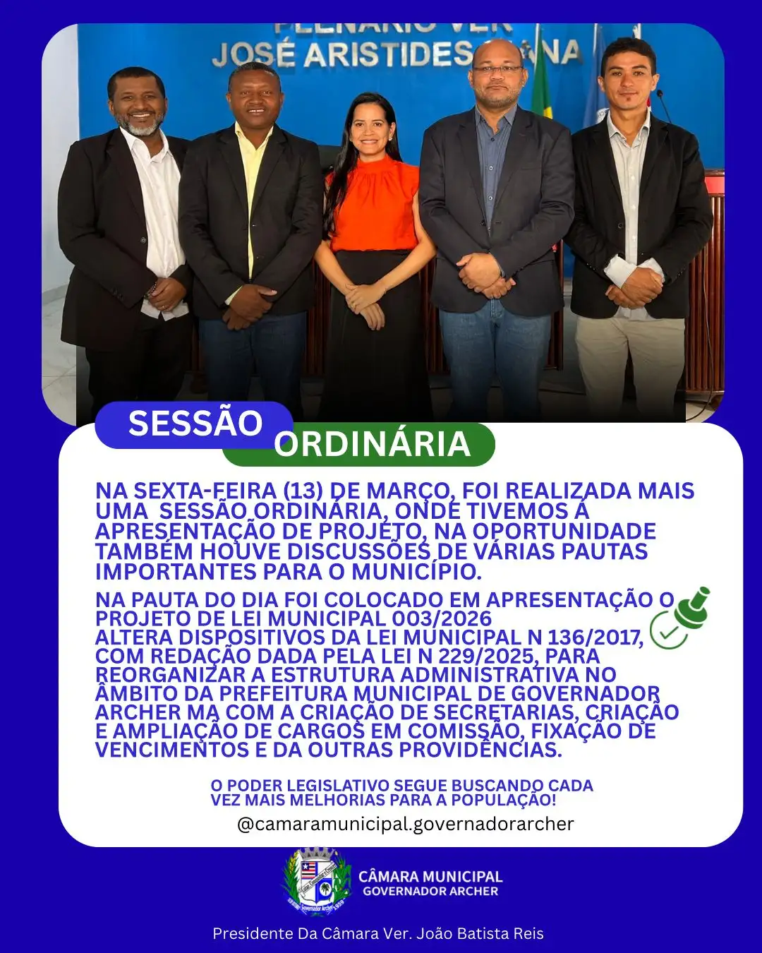 Sessão Ordinária