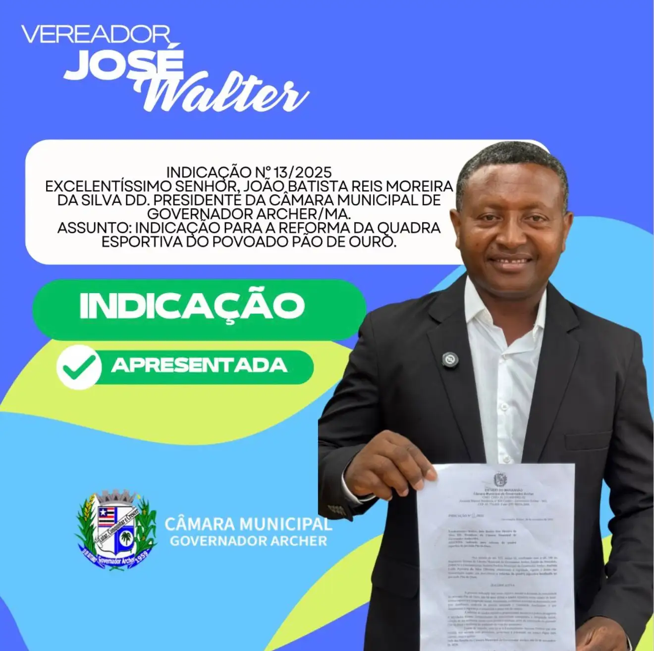 Parlamento Sempre em busca de melhorias para o povo! ✅