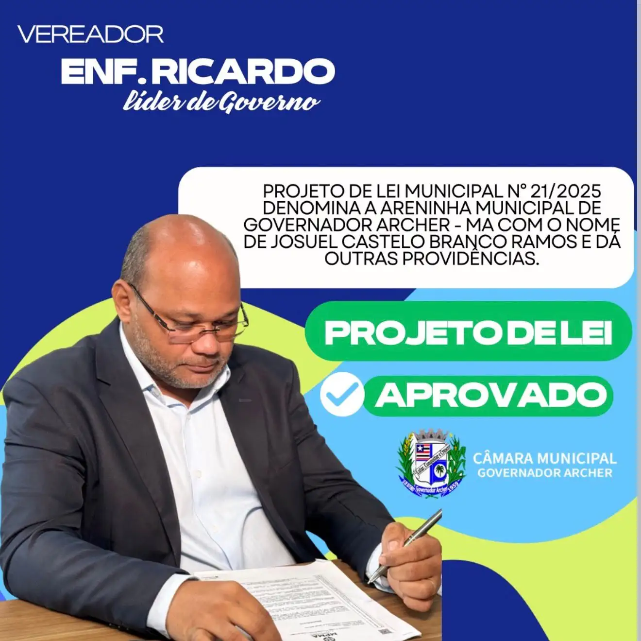 A Câmara se destaca em 2025 com alto número de ações ✅👏
