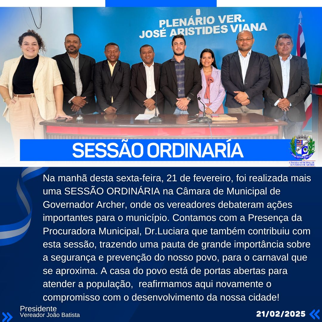 Sessão Ordinária